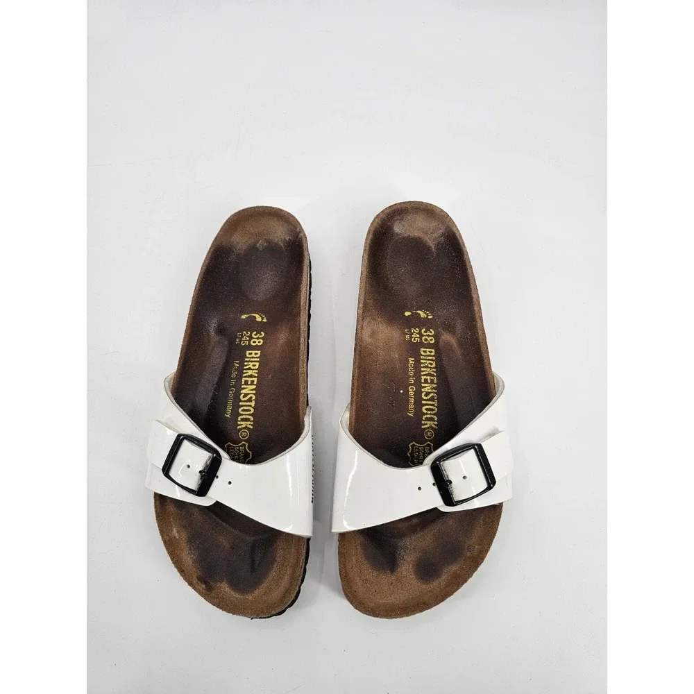 Birkenstock Madrid Birko Flor, White US‎ Men's 5 Women's 7 / EU 38